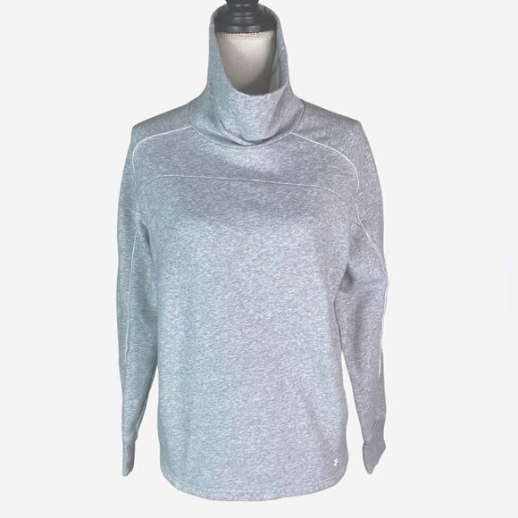 Under Armour Wm’s Sz Sm Gray Rival Fleece Funnel Neck Sweatshirt - Picture 1 of 4